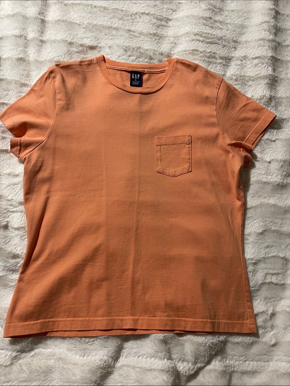 GAP Orange Short Sleeve Pocket Tee